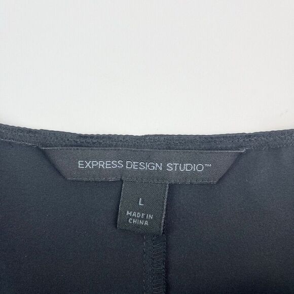 Y2K Express Satin Silk Cami Top Size L Babydoll Sequin Whimsigoth Disco - Picture 4 of 11